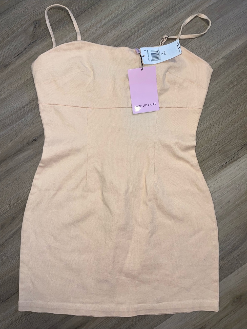 Avec Les Filles Tan/cream Dress